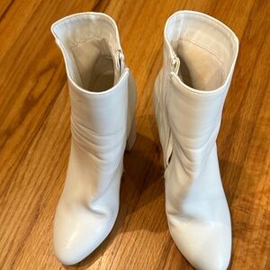 White Ankle Boots - Women’s Size 4